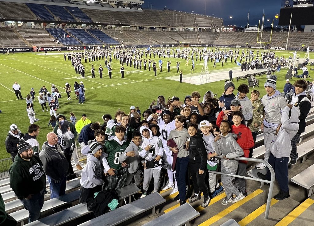 Norwalk football celebrates Pete Tucci, Cam Edwards at UConn football