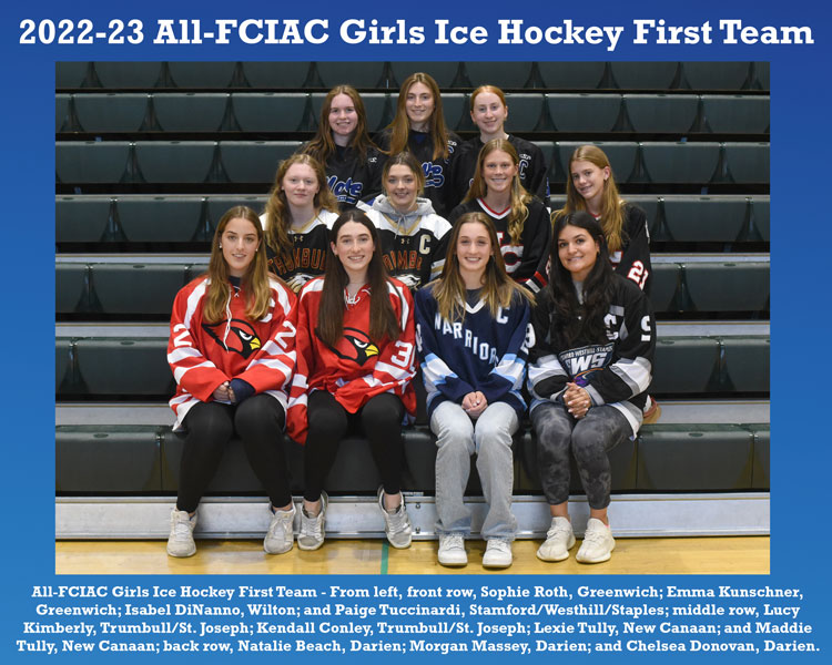 All-FCIAC-2022-23-Girls-Ice-Hockey-Team