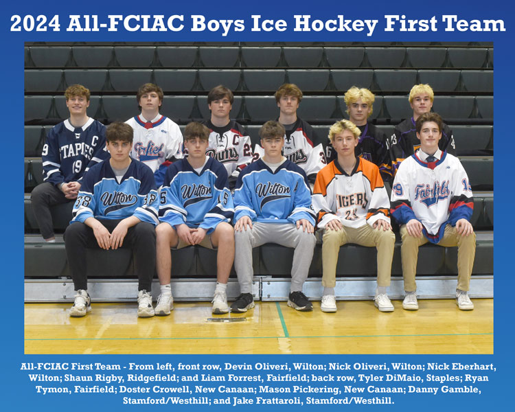 All-FCIAC-2024-Boys-Ice-Hockey-Team