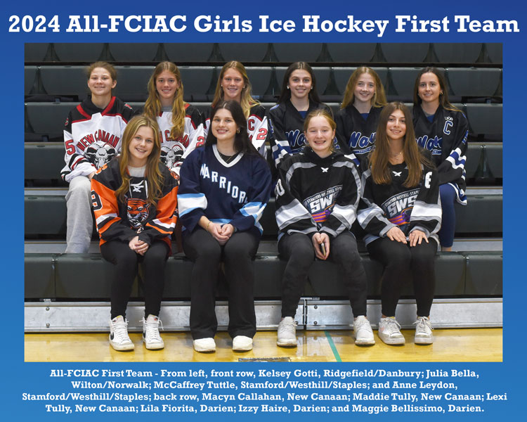 All-FCIAC-2024-Girls-Ice-Hockey-Team