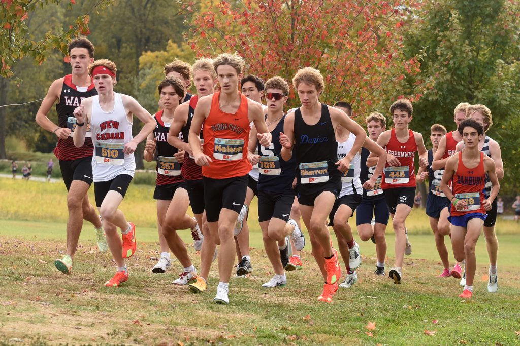 Scenes from the 2025 FCIAC Cross Country Championships in Waveny Park.