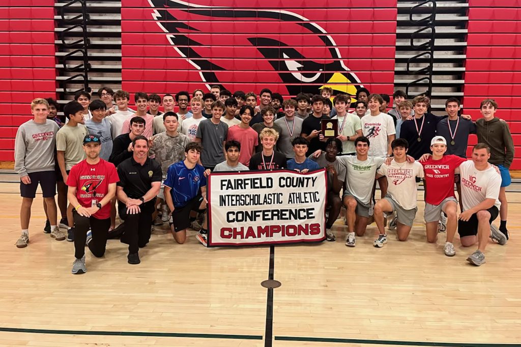 The Greenwich boys outdoor track and field team won the 2026 FCIAC championship.