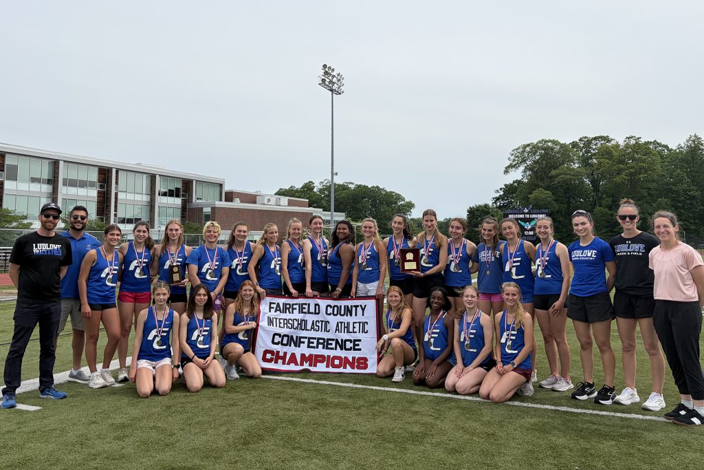The Fairfield Ludlowe girls outdoor track and field team won the 2026 FCIAC championship.